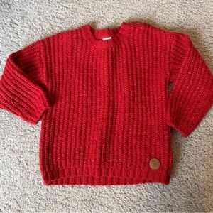 H&M Vibrant Red Knit Pullover
